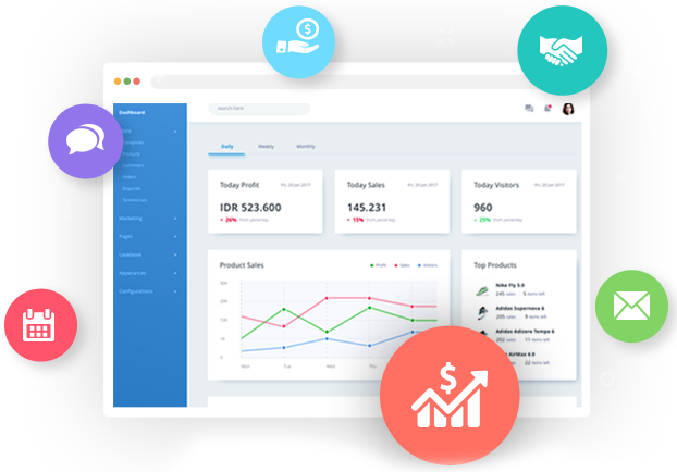 CRM dashboard